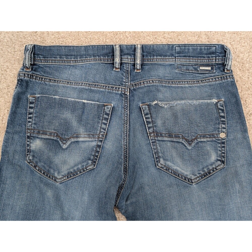 Diesel Tepphar Slim Carrot Distressed Button Fly Jeans Men's Size 31x30 - Picture 16 of 16